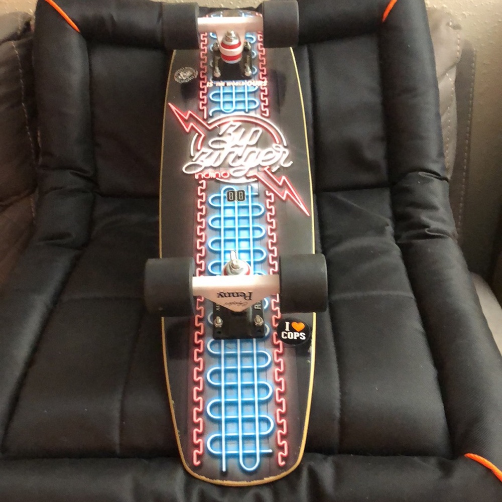 Vintage Special Edition Krooked Zip Zinger Nano Neon Skateboard. NWT - Picture 8 of 12